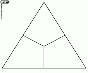 A chromatic triangle coloring page