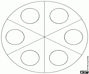 Circle for colour combinations coloring page