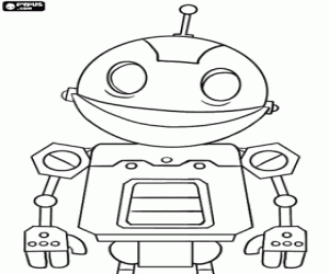 Clank, robot from Ratchet and Clank coloring page