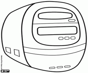 A classical computer coloring page