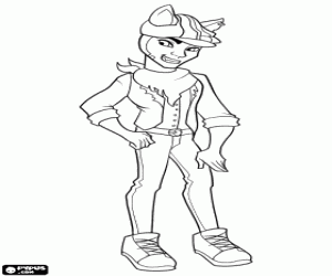 Clawd Wolf from Monster High coloring page