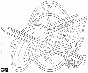Cleveland Cavaliers emblem coloring page