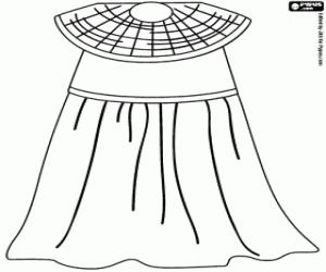 Clothes for woman in the ancient Egypt coloring page