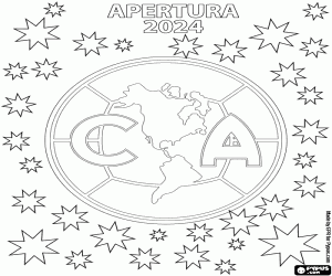 Club América, 2024 Apertura champion coloring page