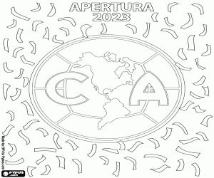 Club América, Apertura 2023 coloring page