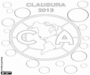 Club América, Clausura Mexico 2013 coloring page