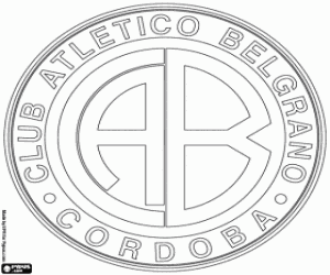 Club Atlético Belgrano emblem coloring page