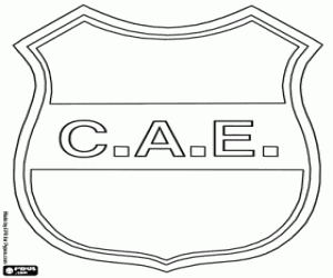 Club Atlético Estudiantes logo coloring page