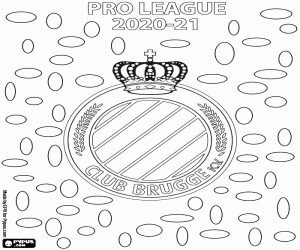Club Bruges, 2020-2021 champion coloring page