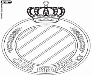 Club Brugge logo coloring page