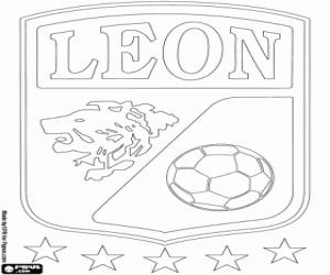 Club León FC logo coloring page
