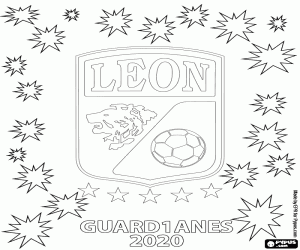 Club León, Guard1anes 2020 champion coloring page