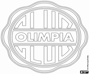 Club Olimpia logo coloring page