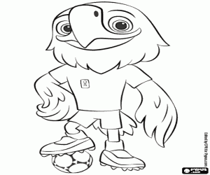Clutch, mascot USA World Cup 2026 coloring page