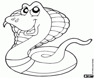 Cobra coloring page