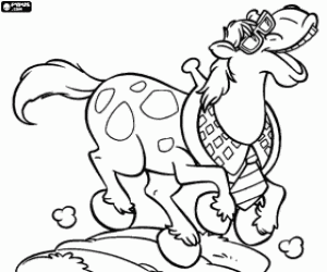The Cocoricó horse, Alipio coloring page