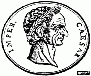 Coin of the Roman Empire coloring page