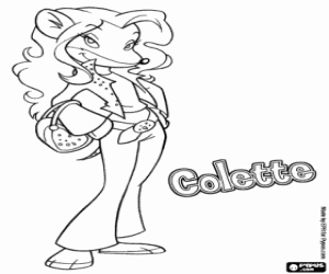 Colette, a friend of Tea Stilton coloring page