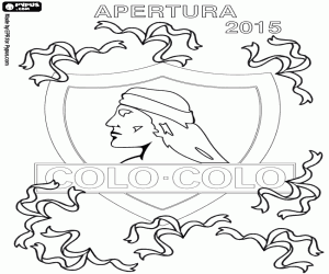 Colo-Colo, champion Apertura 2015 coloring page
