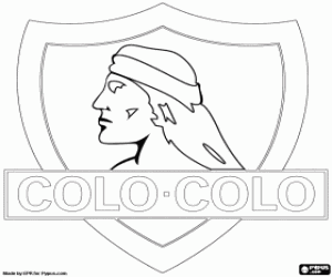Colo-Colo logo coloring page