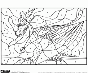 Coloring the dragon Hookfang coloring page