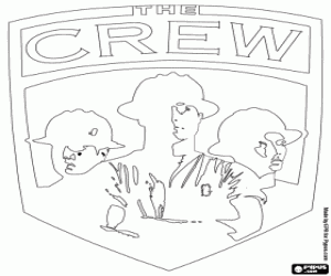 Columbus Crew badge coloring page
