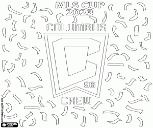 Columbus Crew, MLS Cup 2023 coloring page