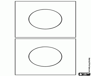 Complementary colors, two elements coloring page