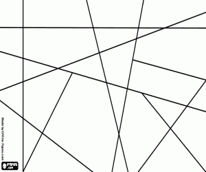 Composition with types of angles coloring page
