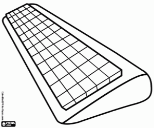 A computer keyboard coloring page