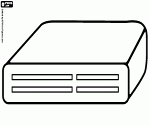 A computer reader coloring page