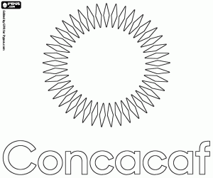 CONCACAF logo coloring page
