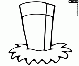 A concrete milestone on the road coloring page