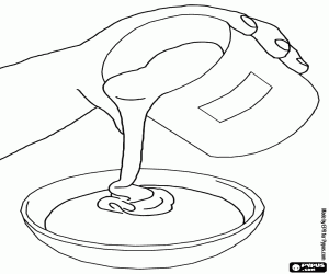 The condensed milk is very sweet coloring page