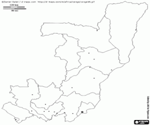 Congo map coloring page