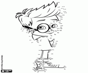 Connect the dots and discover Sherman coloring page