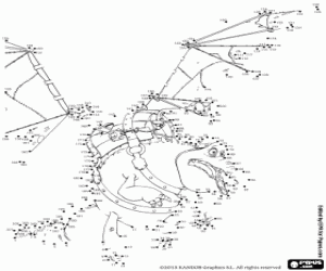 Connect the dots and discover Gustav coloring page