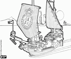 The conquerors of Lego coloring page