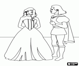 The conversation of the princes coloring page