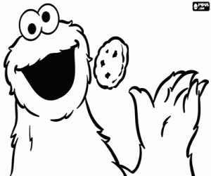 The Cookie Monster coloring page