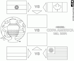 Copa America 2024 final phase coloring page
