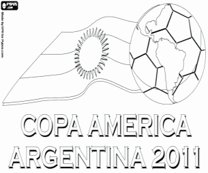 Copa América Argentina 2011 Logo coloring page