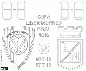 Copa Libertadores 2016, the final coloring page