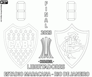 Copa Libertadores 2023 Final coloring page