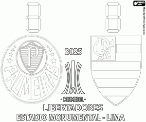 Copa Libertadores 2025 final coloring page