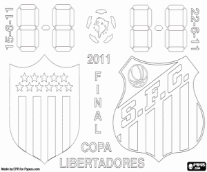 Copa Libertadores Final 2011 coloring page