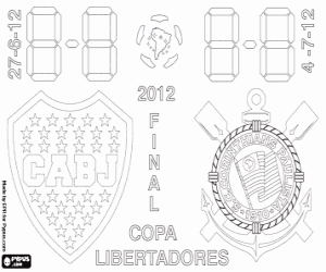 Copa Libertadores Final 2012 coloring page