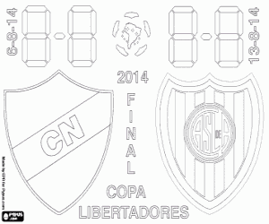 Copa Libertadores Final 2014 coloring page