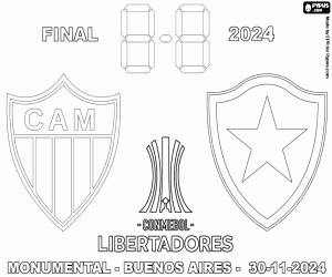 Copa Libertadores, final 2024 coloring page
