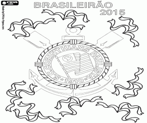 Corinthians, champion Brasileirão 2015 coloring page